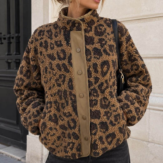 Veste Femme Effet Moumoute Léopard ZÉLIE - vue 2