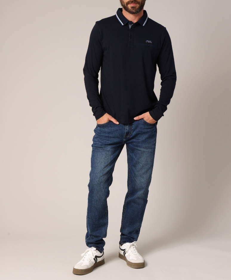 Polo manches longues homme Deeluxe DREXLONI – vue 5