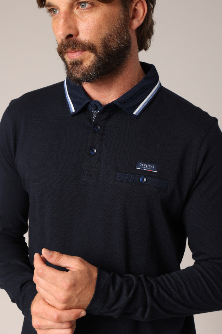 Polo manches longues homme Deeluxe DREXLONI – vue 7