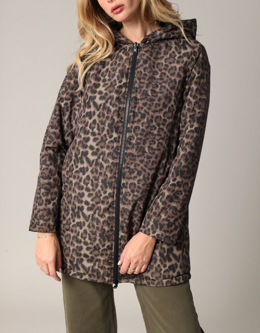 Deeluxe Imperméable Réversible imprimé Léopard KALAA