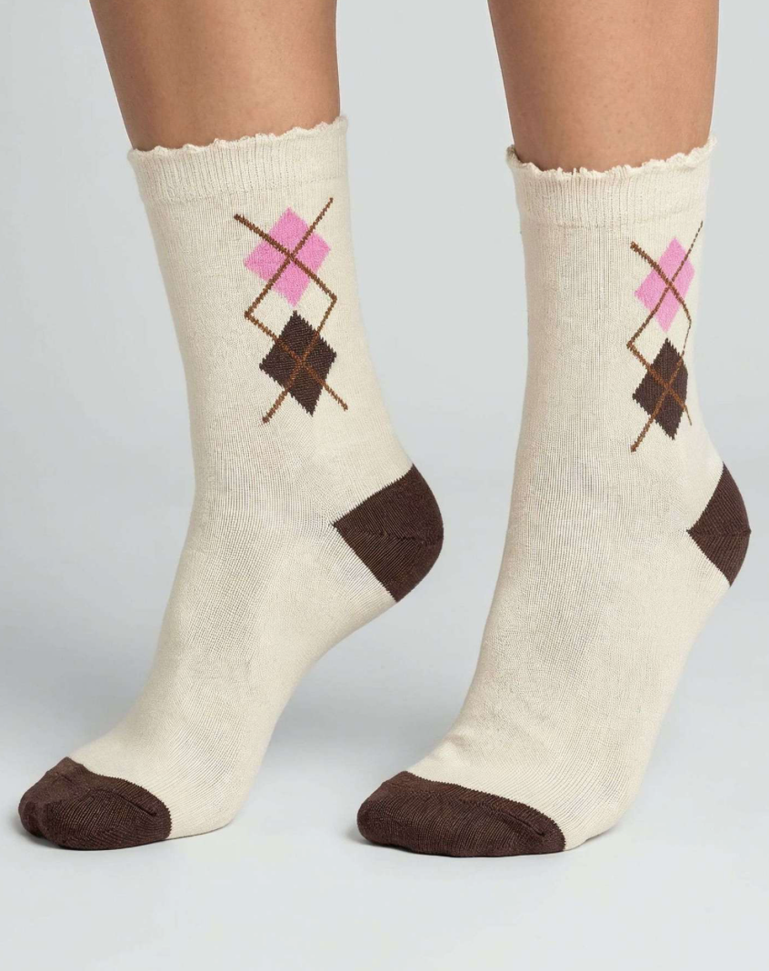 Deeluxe Coffret Cadeau 3 Paires de Chaussettes Femme DIAMOND version Pink