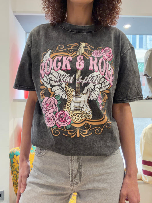 T-shirt oversize Femme ROCK'N'Roll