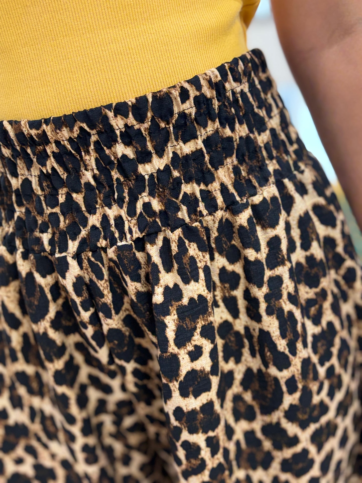 Pantalon Femme Fluide KENYA imprimé léopard