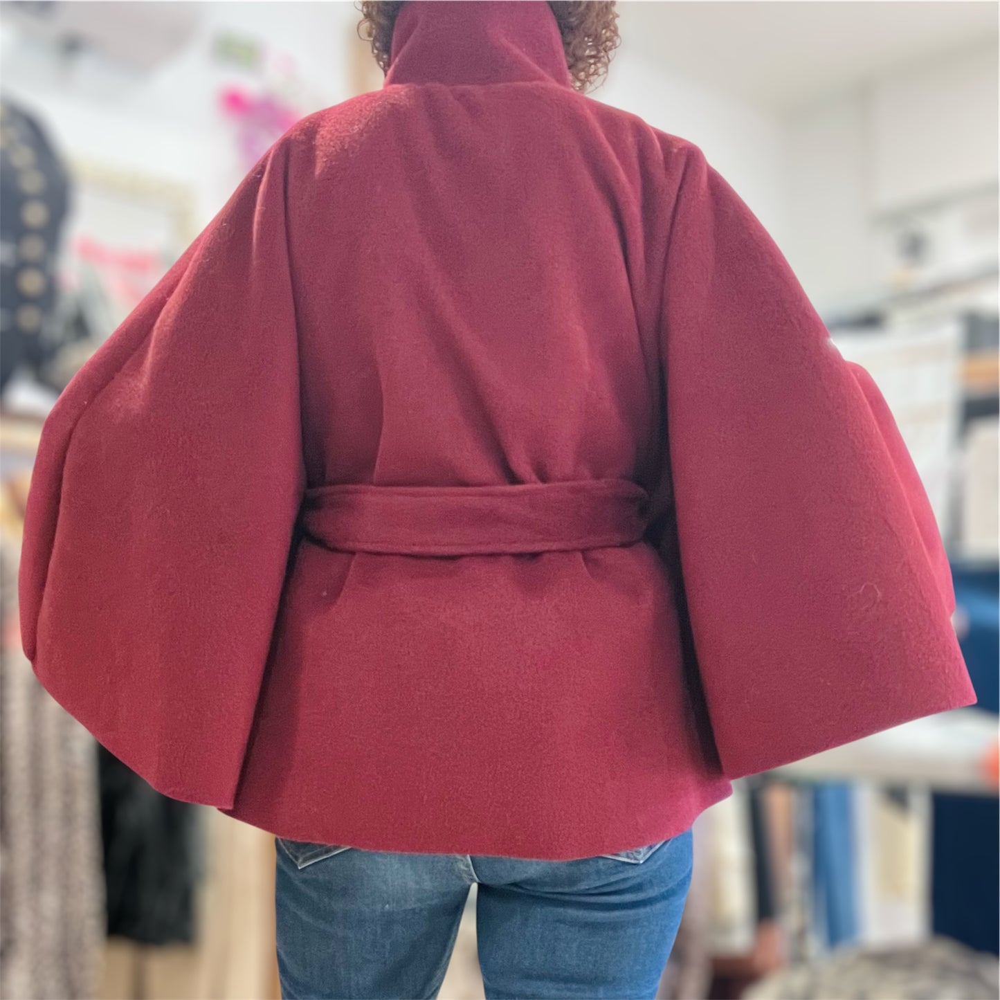Ponchos Femme avec ceinture