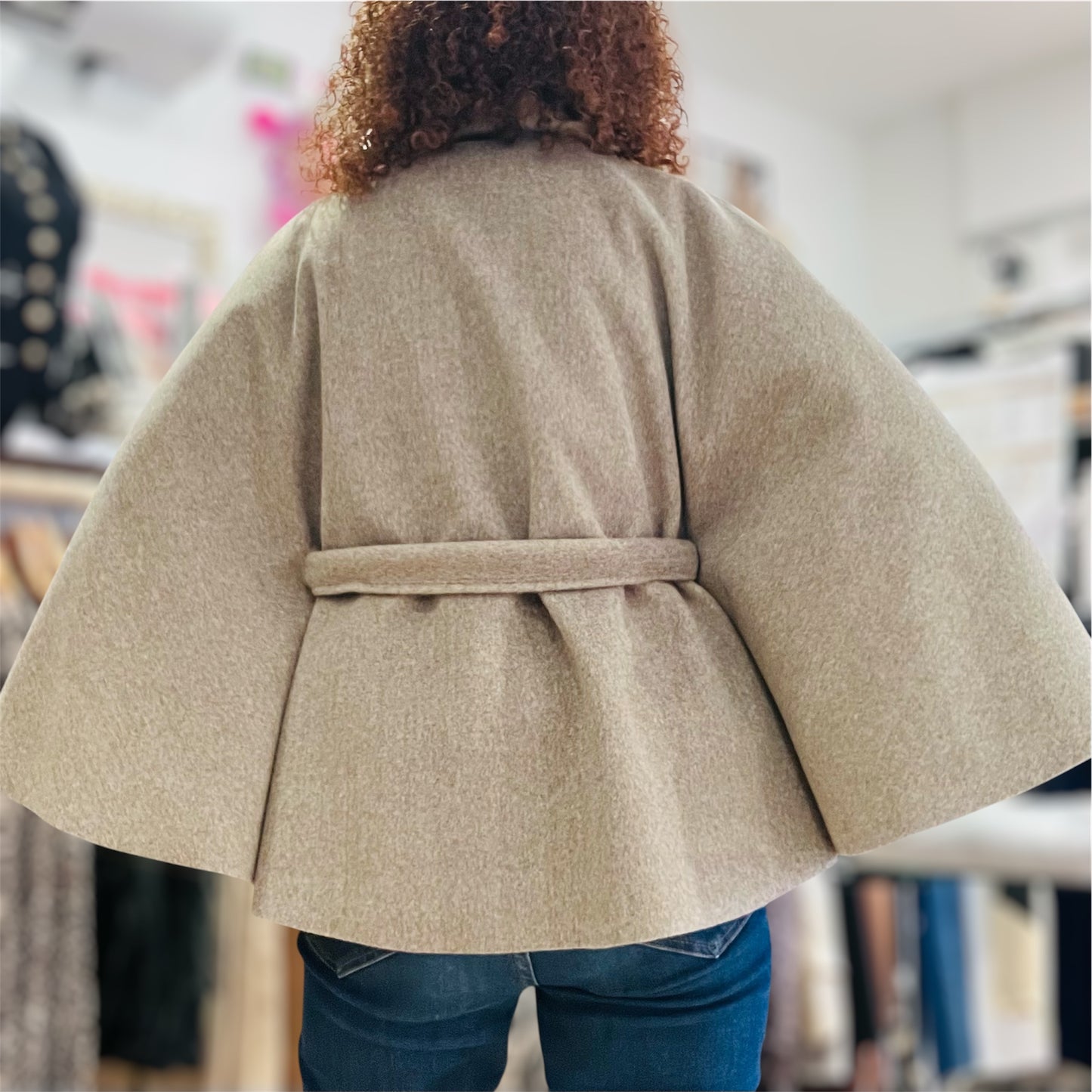 Ponchos Femme avec ceinture