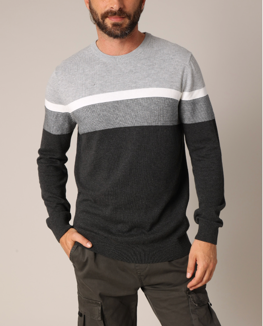 Deeluxe Pull à rayure Homme TOASTER