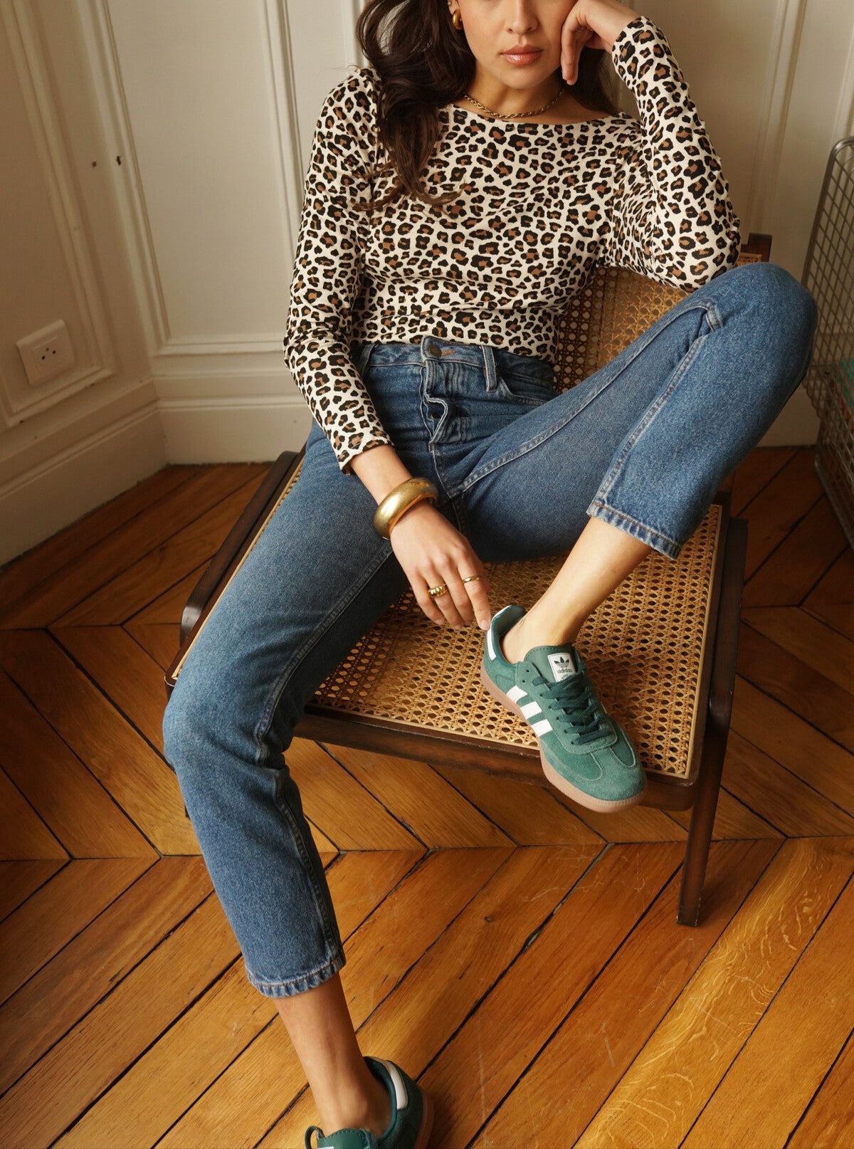 Blouse, body femme motif léopard SASHA