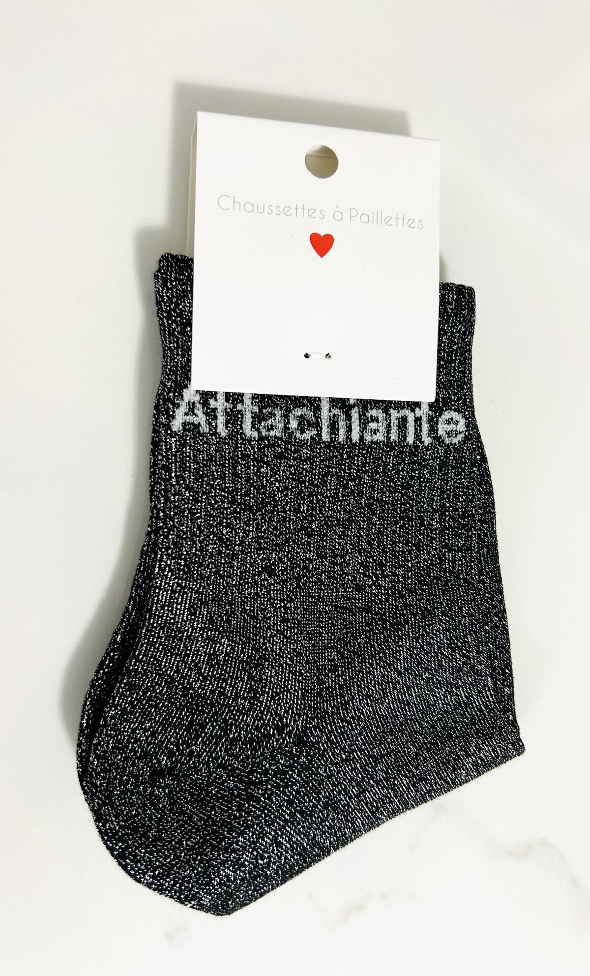 Chaussettes à paillettes “ATTACHIANTE “