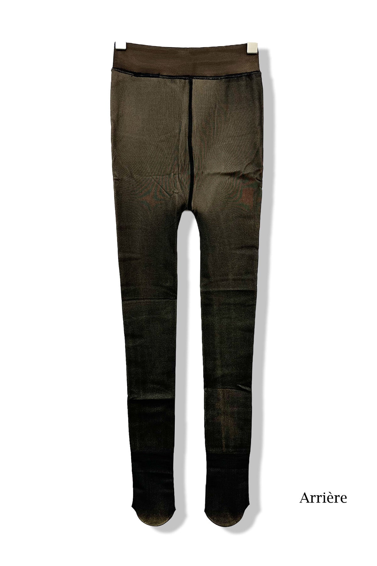 Collant Polaire Faux Transparent noir
