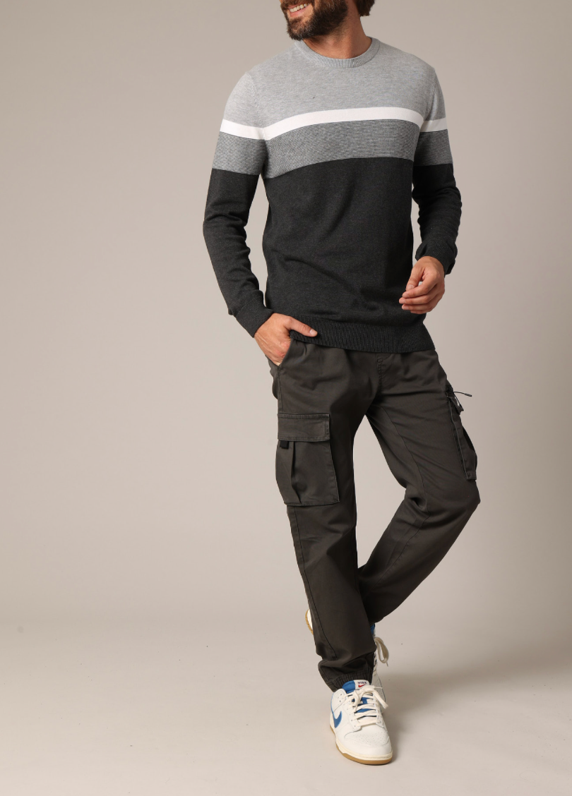 Deeluxe Pull à rayure Homme TOASTER