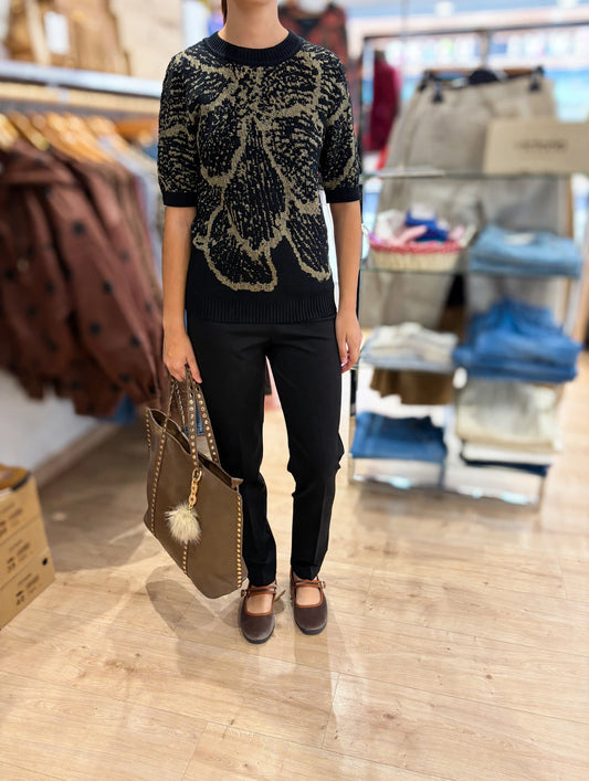 Pantalon Cigarette Femme Taille Élastique  ELEA