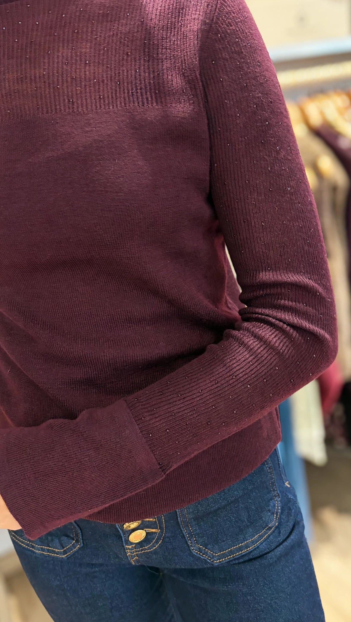Pull Fin Femme Col Cheminée LYSANDRA