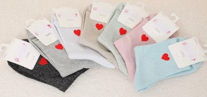 Chaussette Lurex Coeur