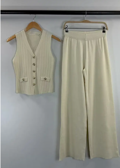 Ensemble femme gilet sans manches et pantalon CLÈA