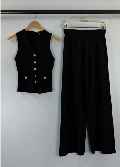 Ensemble femme gilet sans manches et pantalon CLÈA