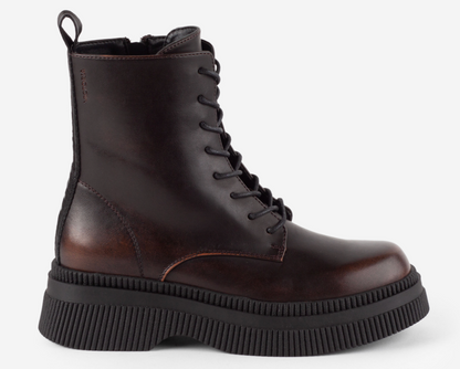 Victoria Shoes Bottes Femme DUBLIN EFFET CUIR LACETS