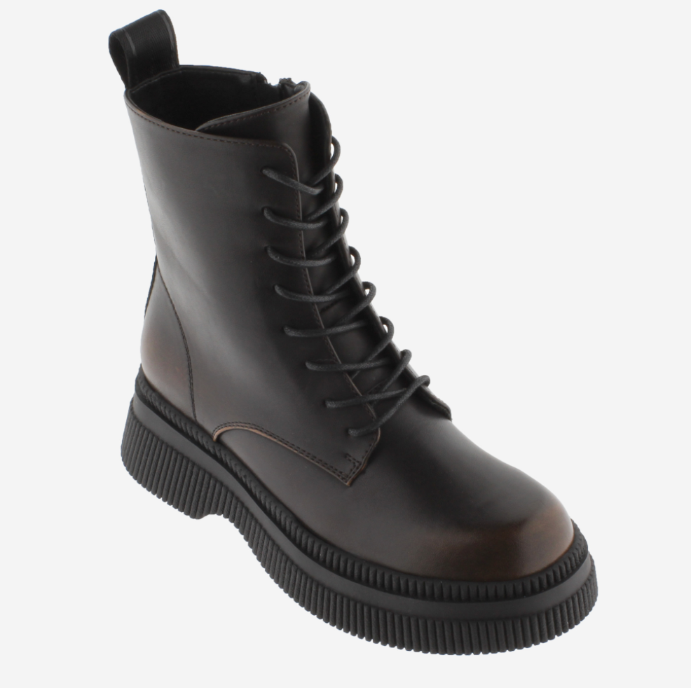 Victoria Shoes Bottes Femme DUBLIN EFFET CUIR LACETS