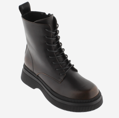 Victoria Shoes Bottes Femme DUBLIN EFFET CUIR LACETS