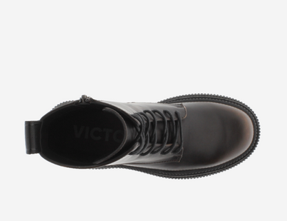 Victoria Shoes Bottes Femme DUBLIN EFFET CUIR LACETS