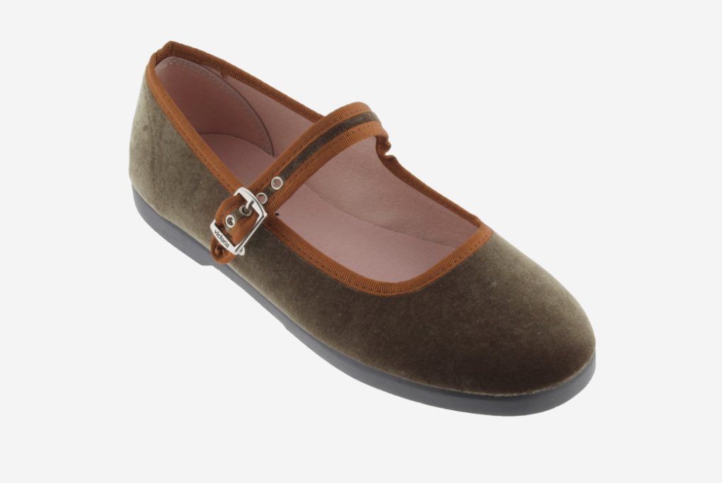 Victoria Shoes  Babies / Ballerines Femme en Velours GONG-FU CONTRASTE