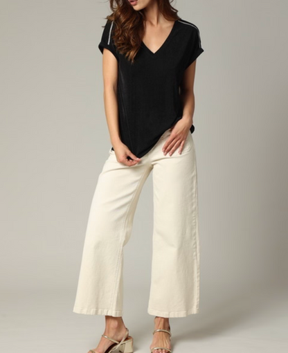Deeluxe T-shirt noir Femme DJALI