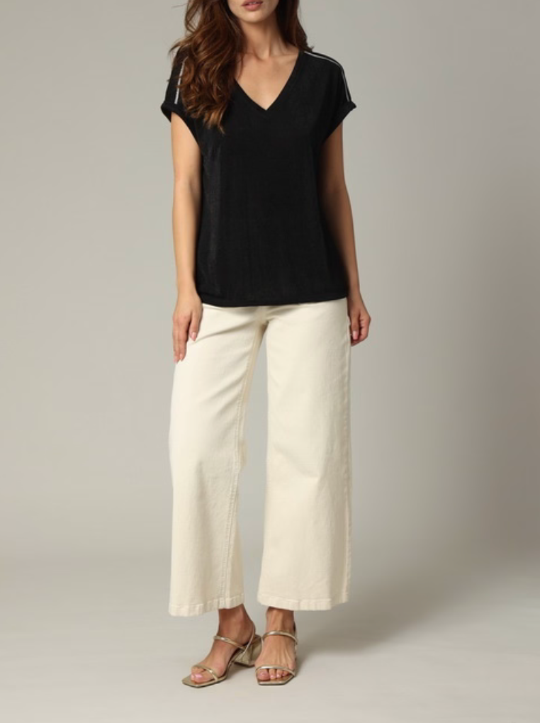 Deeluxe T-shirt noir Femme DJALI