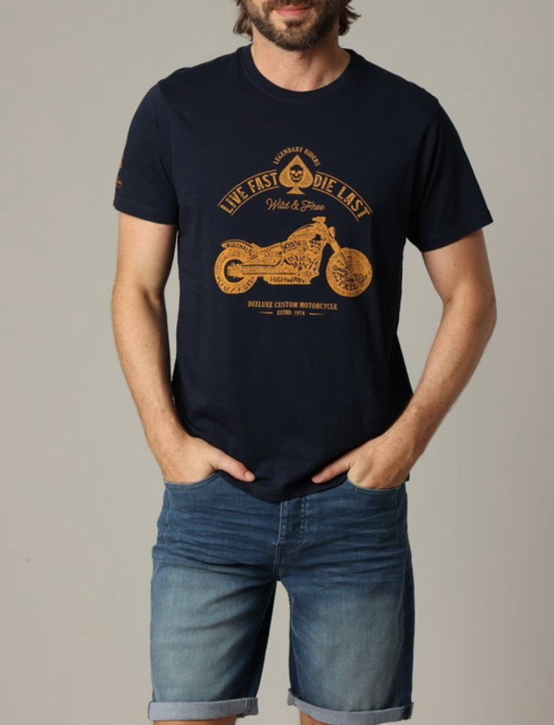 Deeluxe T-shirt Homme Navy PARK