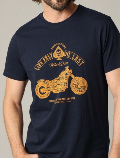Deeluxe T-shirt Homme Navy PARK