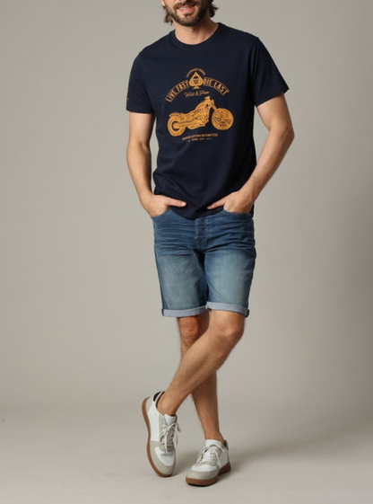 Deeluxe T-shirt Homme Navy PARK