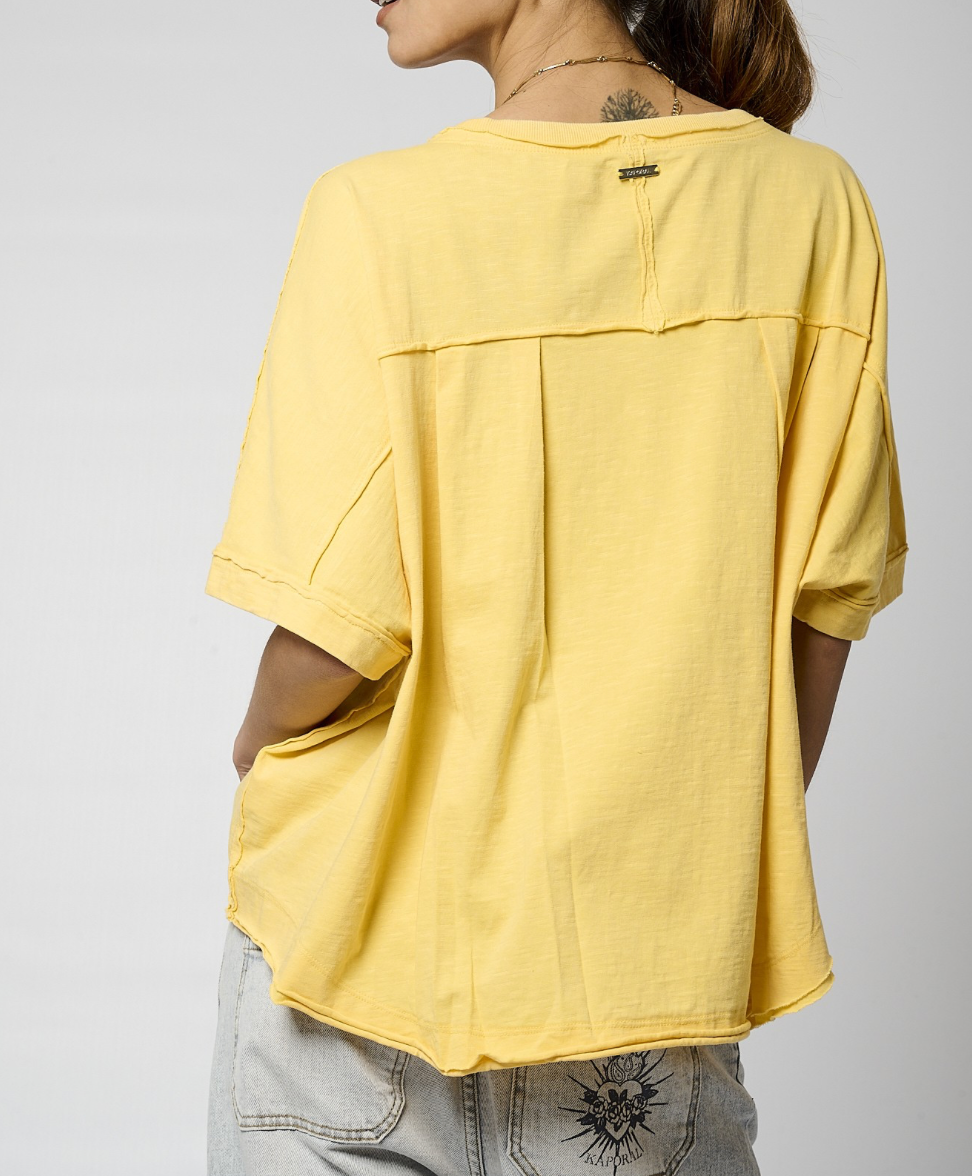 Kaporal T-shirt jaune Femme VISON