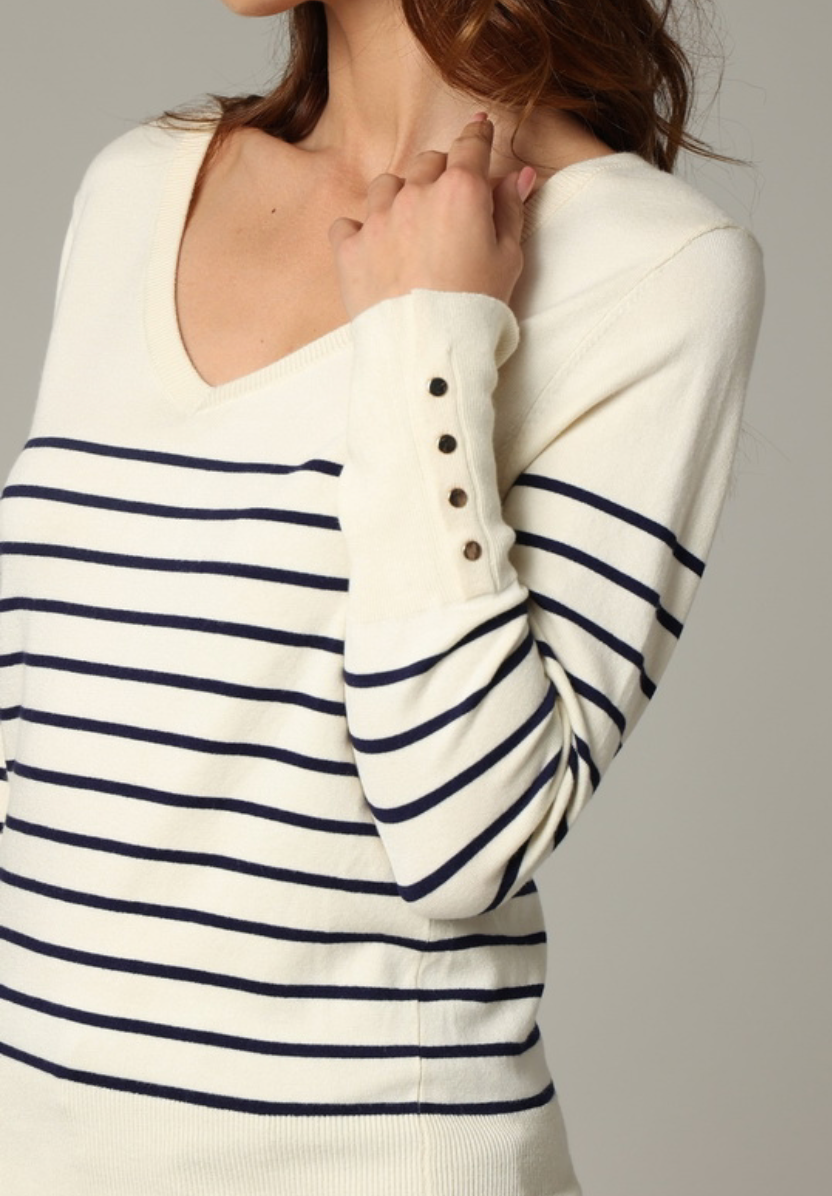 Deeluxe Pull marinière Femme GAVA
