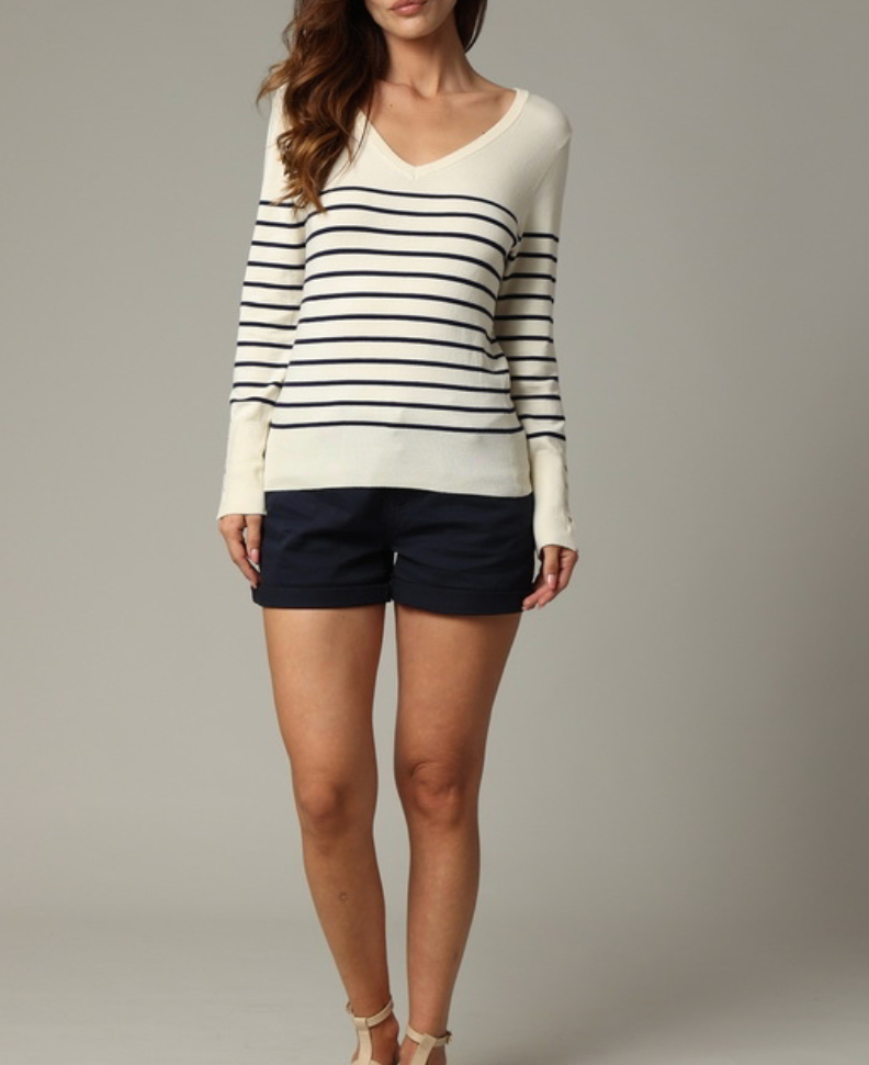 Deeluxe Pull marinière Femme GAVA