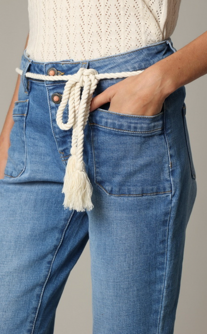 Deeluxe Bermuda long en jean Femme ELARA