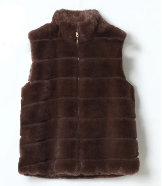 Gilet Femme fausse fourrure sans manches