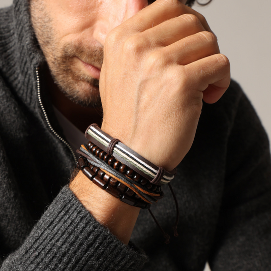 Deeluxe lot 4 bracelets Homme MORPHO