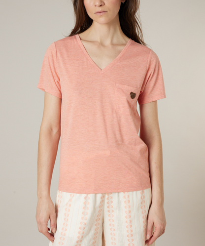 Deeluxe T-shirt Femme KELLIE Peach Mel