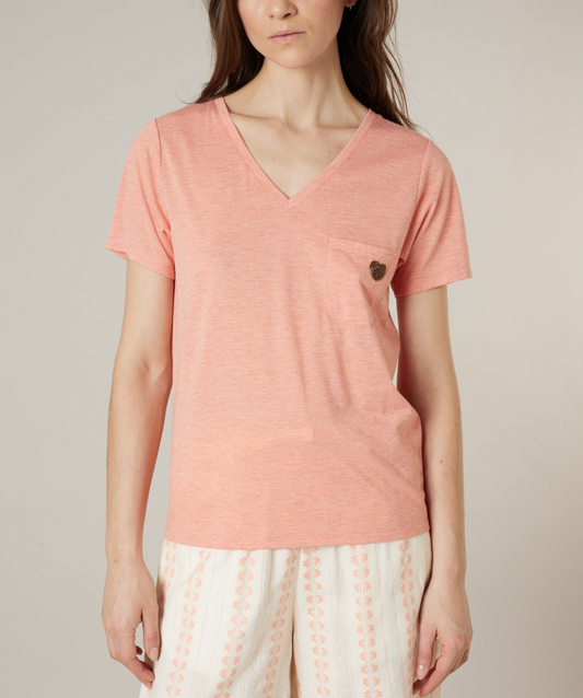 Deeluxe T-shirt Femme KELLIE Peach Mel