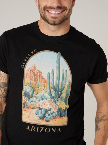 Deeluxe T-shirt Homme DESERTIO noir