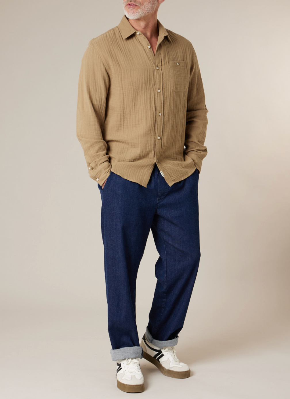 Deeluxe Chemise gaze de coton Homme DORUS