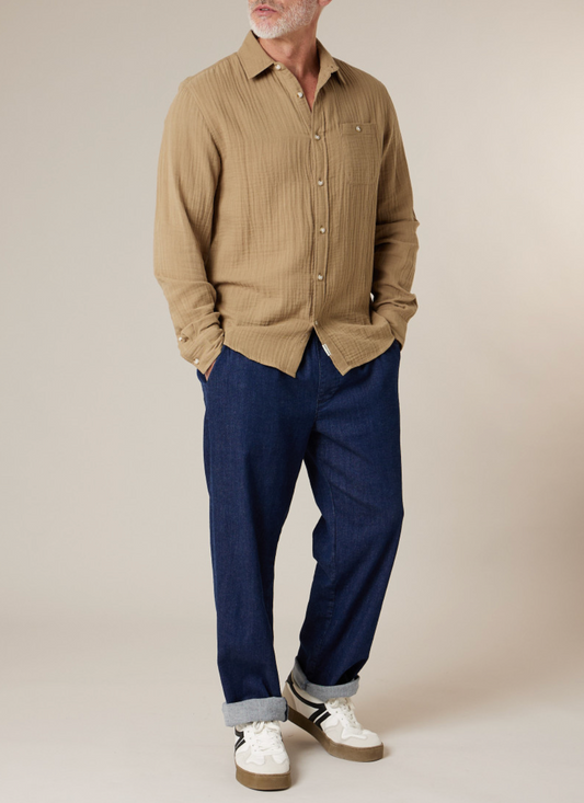 Deeluxe Chemise gaze de coton Homme DORUS