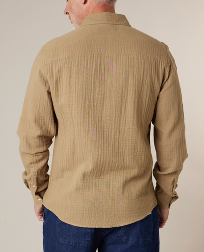 Deeluxe Chemise gaze de coton Homme DORUS