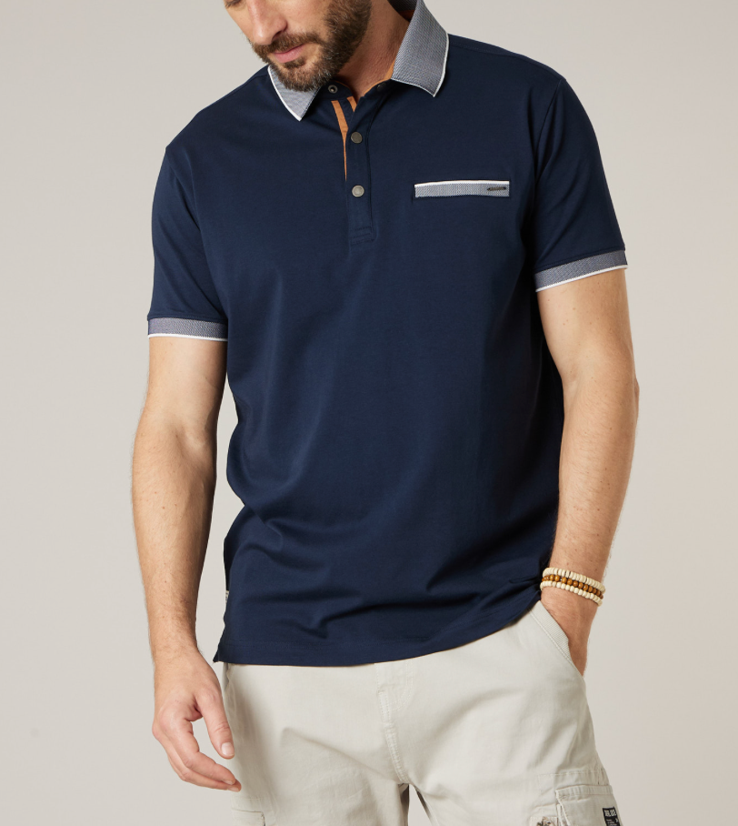 Deeluxe Polo Homme EAGLES marine