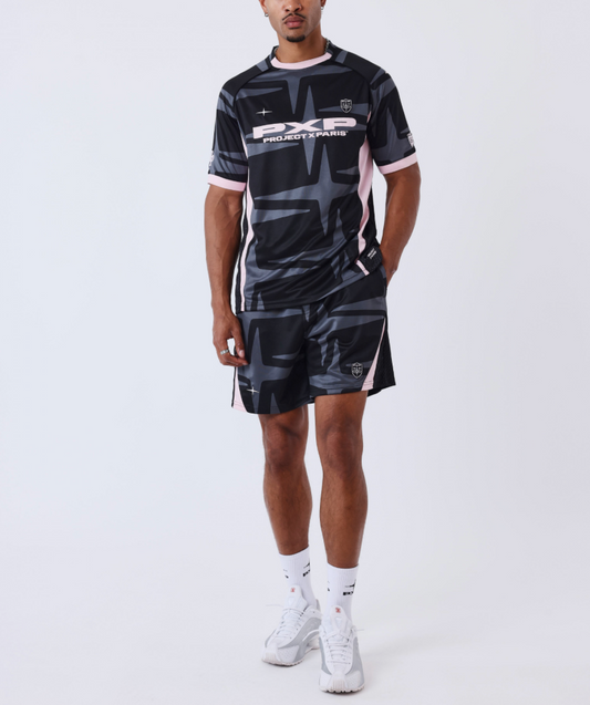 Project X Paris short OLDSCHOOL noir et rose
