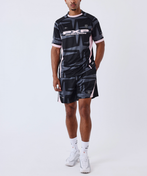 Project X Paris short OLDSCHOOL noir et rose