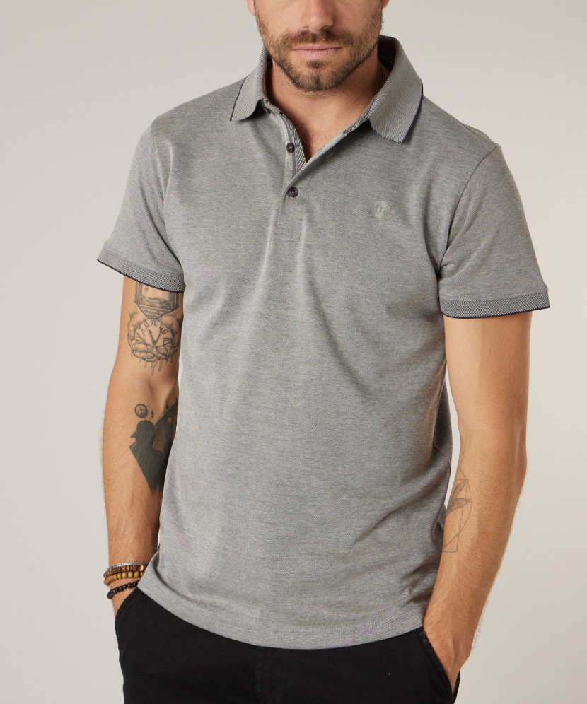 Deeluxe Polo Homme VELVORN gris
