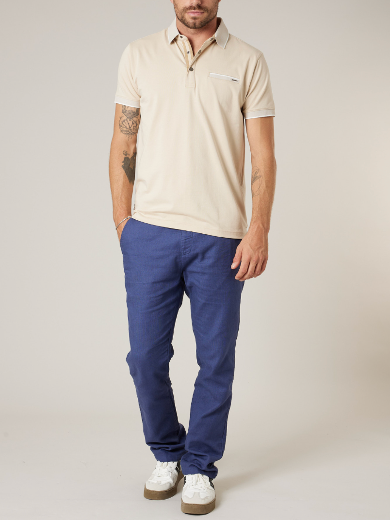 Deeluxe Polo homme EAGLE beige