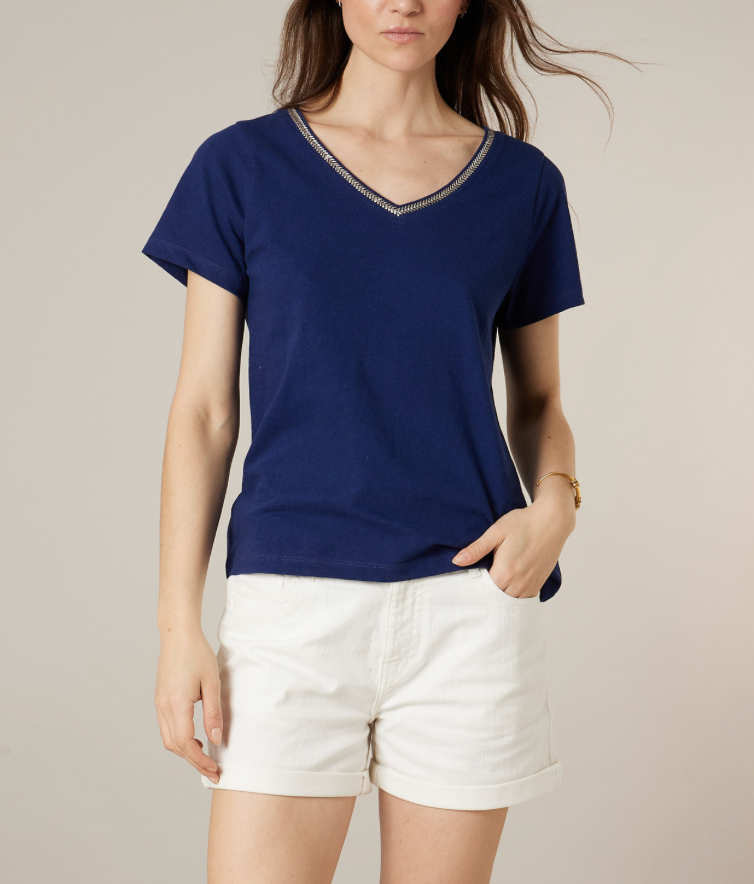 Deeluxe T-shirt Femme LYVIA marine