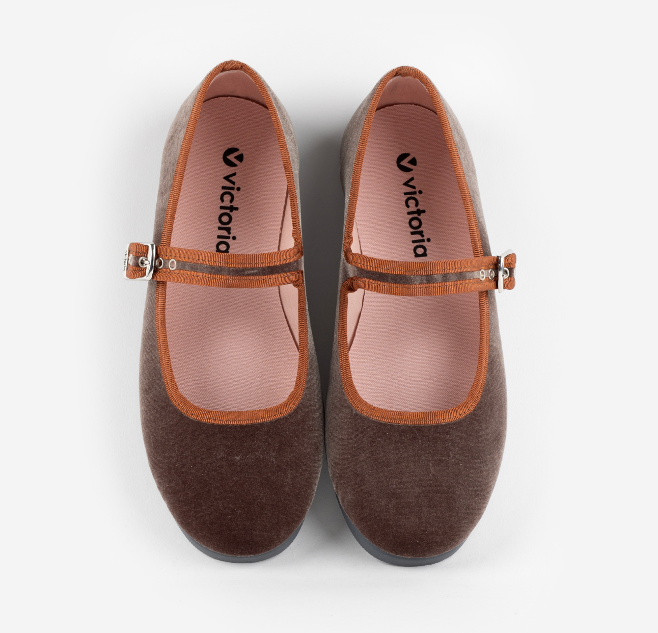 Victoria Shoes  Babies / Ballerines Femme en Velours GONG-FU CONTRASTE