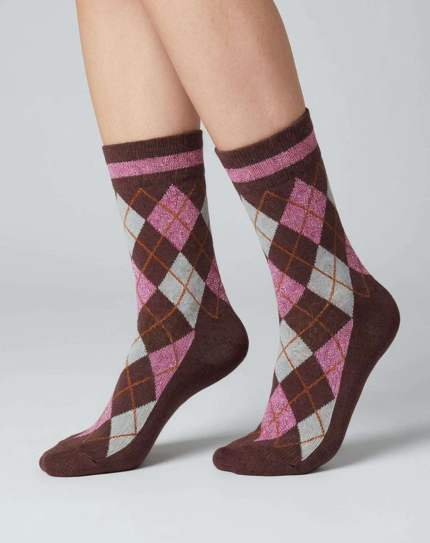 Deeluxe Coffret Cadeau 3 Paires de Chaussettes Femme DIAMOND version Pink
