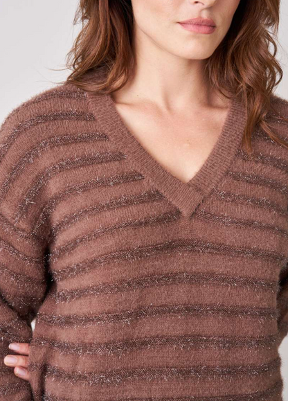 Deeluxe  Pull Ample Femme  MILIENA version Marron